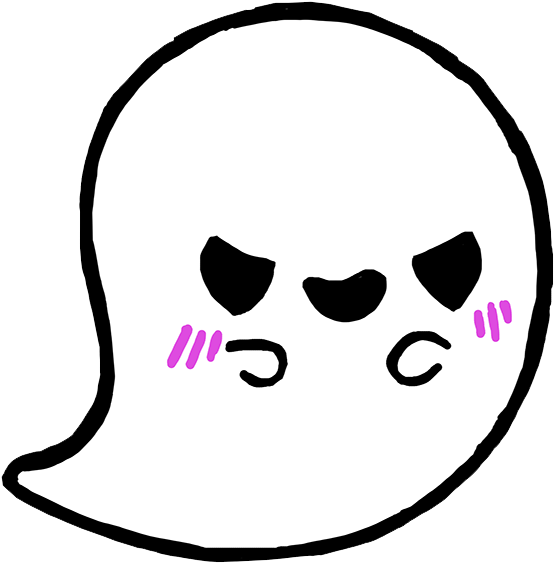 Cute Ghost Transparent Png Clipart (600x600), Png Download