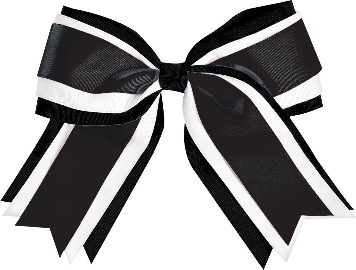 Black And White Clipart Cheer Bow - Png Download (1200x1424), Png Download