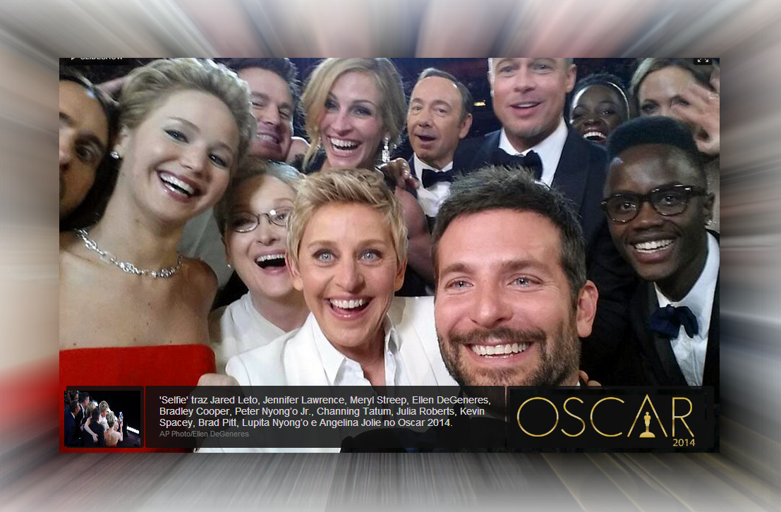 Blackbor - Ellen Degeneres Selfie Actors Clipart (1107x726), Png Download