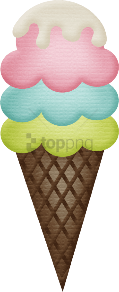 Free Png Cute S ❤ ○••°‿✿⁀ice Cream‿✿ - Cute Face Ice Cream Clipart Transparent Png (480x1176), Png Download