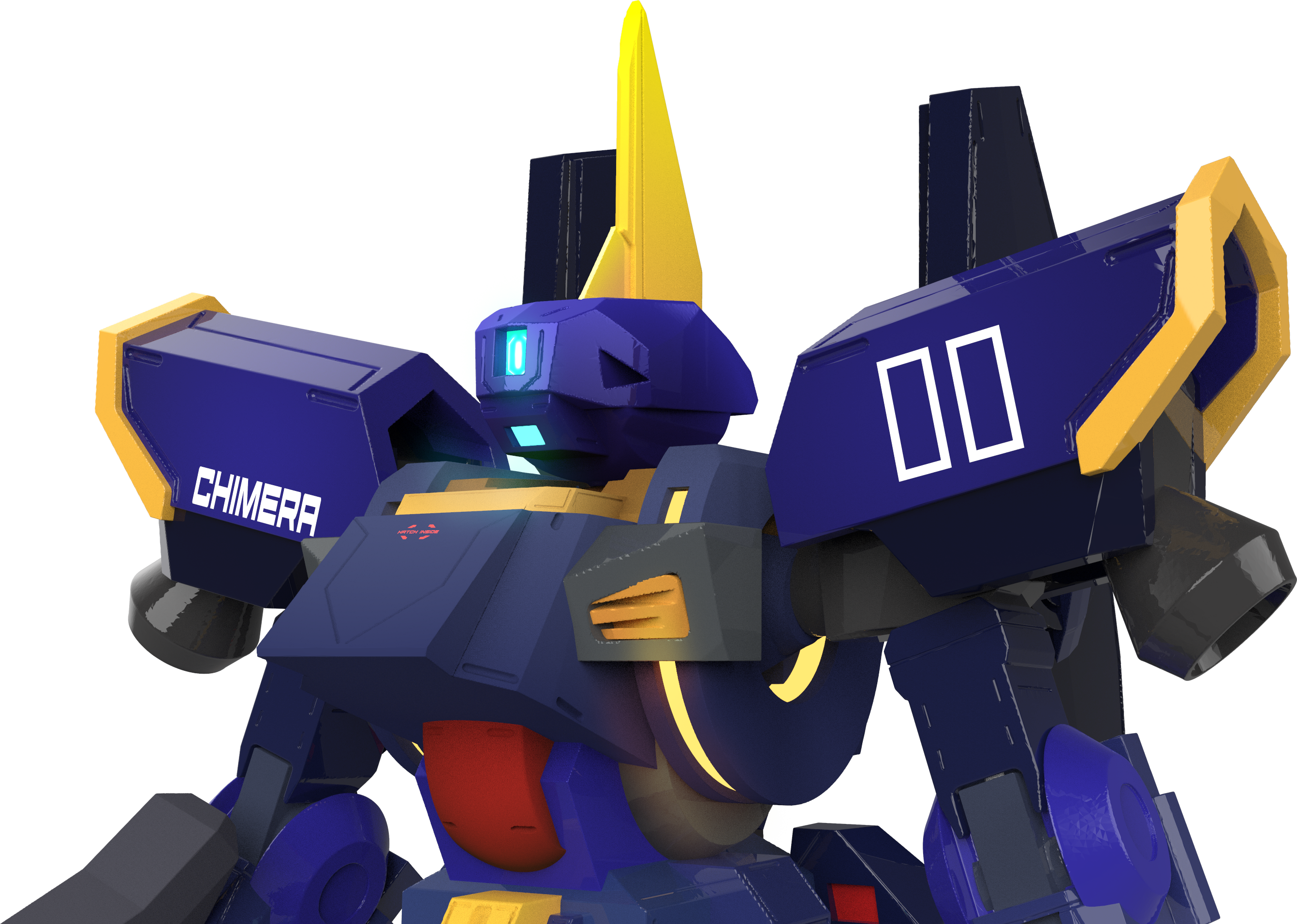 Made A Barzamxgraze Monstrosity - Mecha Clipart (2682x1912), Png Download