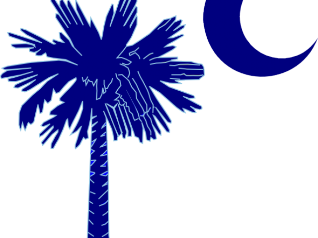 Sc Logo Cliparts - South Carolina Flag Black And White - Png Download (640x480), Png Download