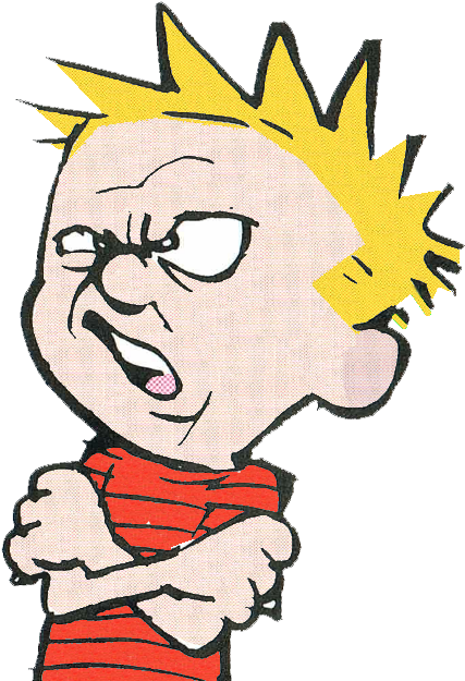 Game Grumps *frumps - Calvin And Hobbes Disgusted Clipart (488x645), Png Download