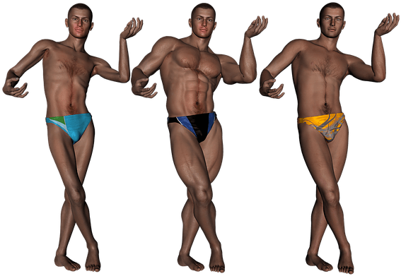 Swimwear - Barechested Clipart (640x485), Png Download