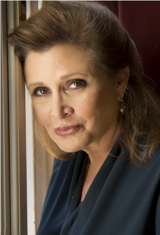 Carrie Fisher, Foto - Carrie Fisher In Her 40s Clipart (755x483), Png Download