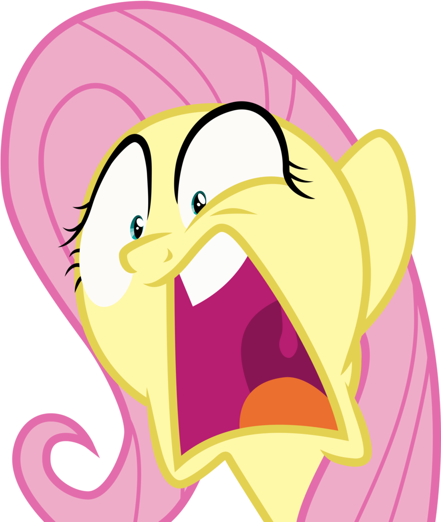 Artist Uponia Buckball Season Faic Fluttershy - Fluttershy With Open Mouth Clipart (859x1024), Png Download