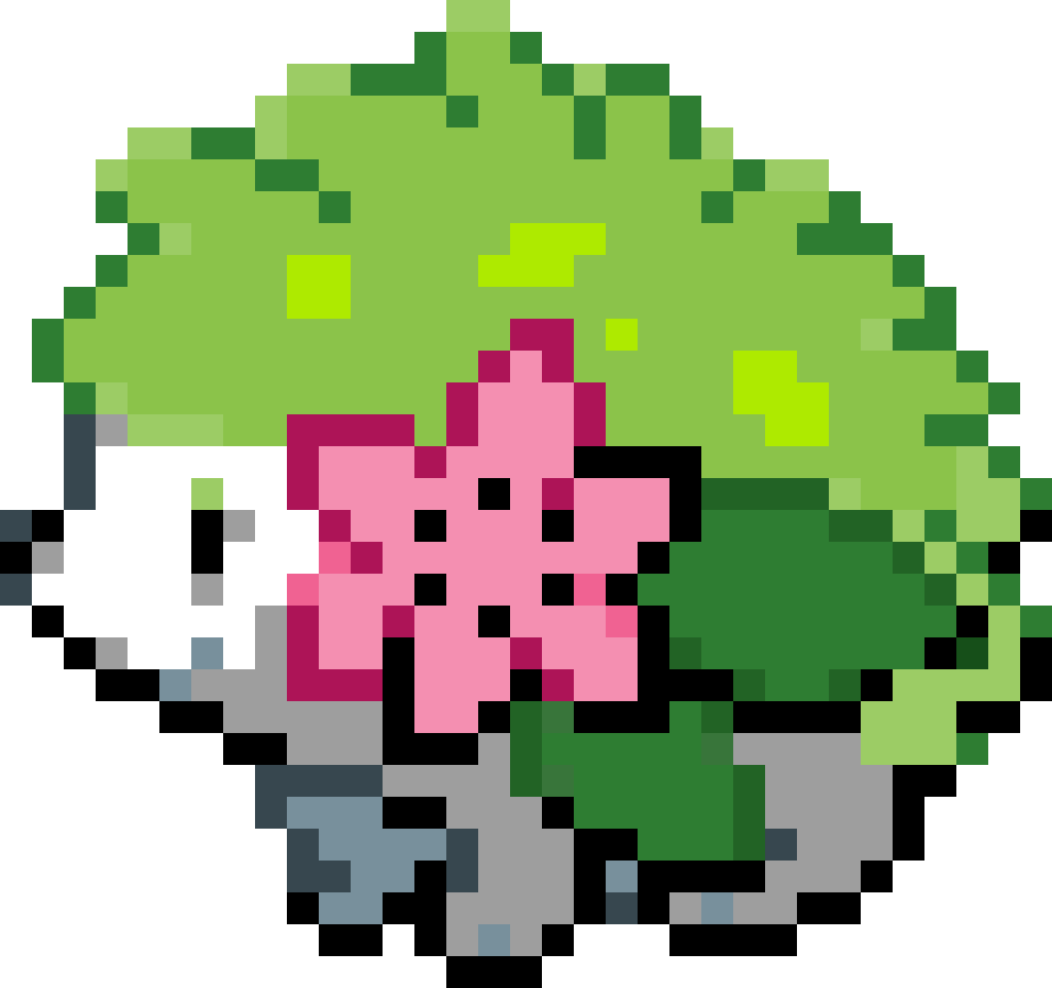 Shaymin - Pixel Art Pokemon Shaymin Clipart (1188x1116), Png Download
