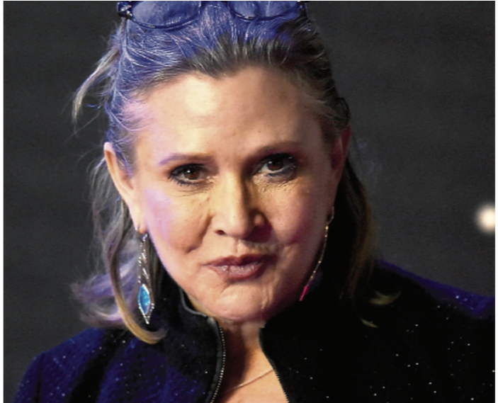 Carrie Fisher Star Wars Princess Leia Dies Clipart (1011x568), Png Download