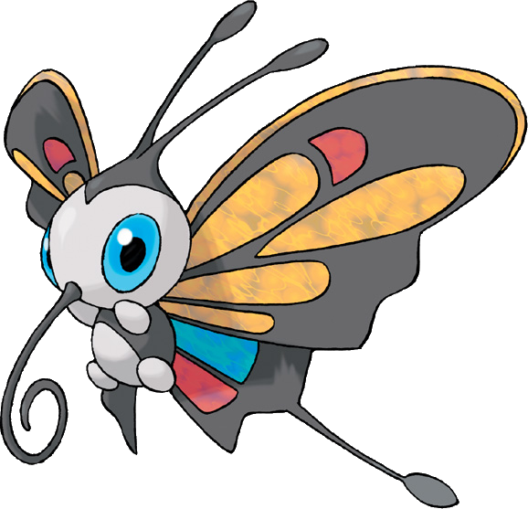 Beautifly - Beautifly Pokemon Clipart (578x557), Png Download