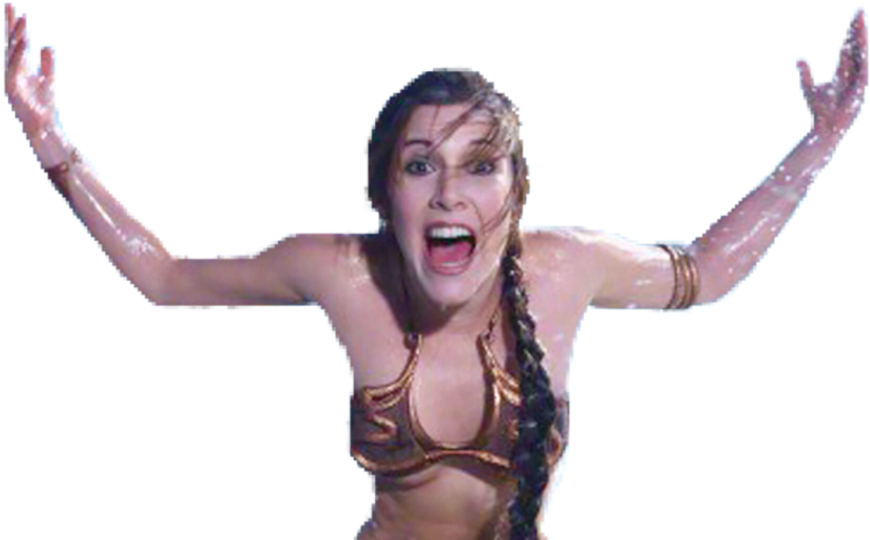 Carrie Fisher Rip Carrie Fisher Carrie Fisher Transparent - Carrie Fisher Ocean Photoshoot Clipart (1280x617), Png Download