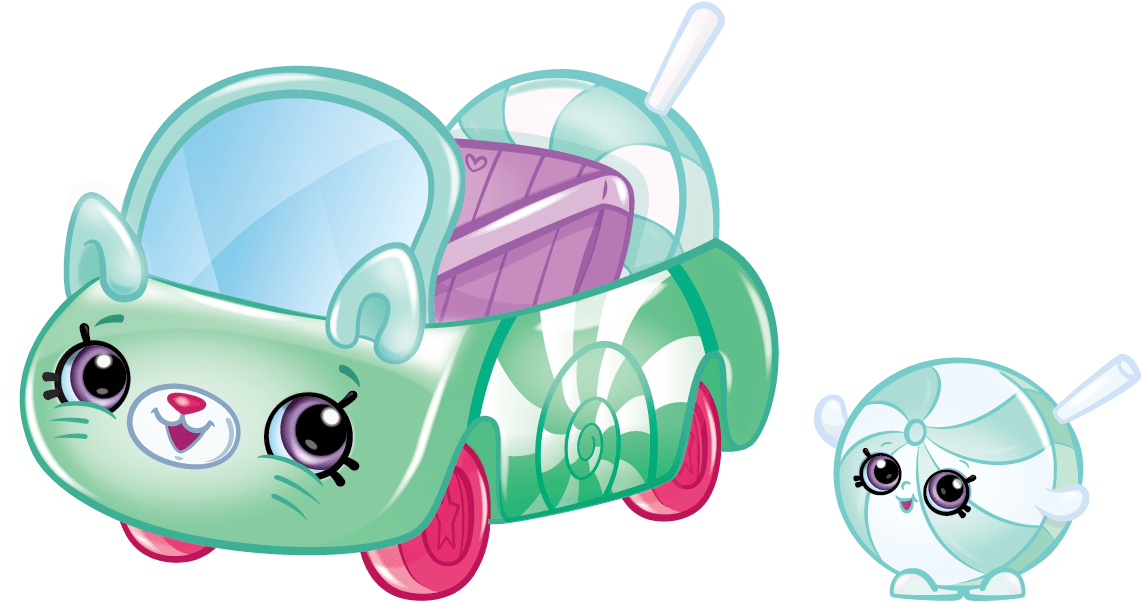 Shopkins Season - Cutie Cars Mint Sprinter Clipart (1201x1032), Png Download