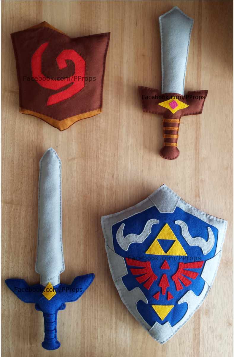 Plush Deku Hylian Shield, Kokiri Master Sword - Deku Shield And Kokiri Sword Clipart (950x1200), Png Download