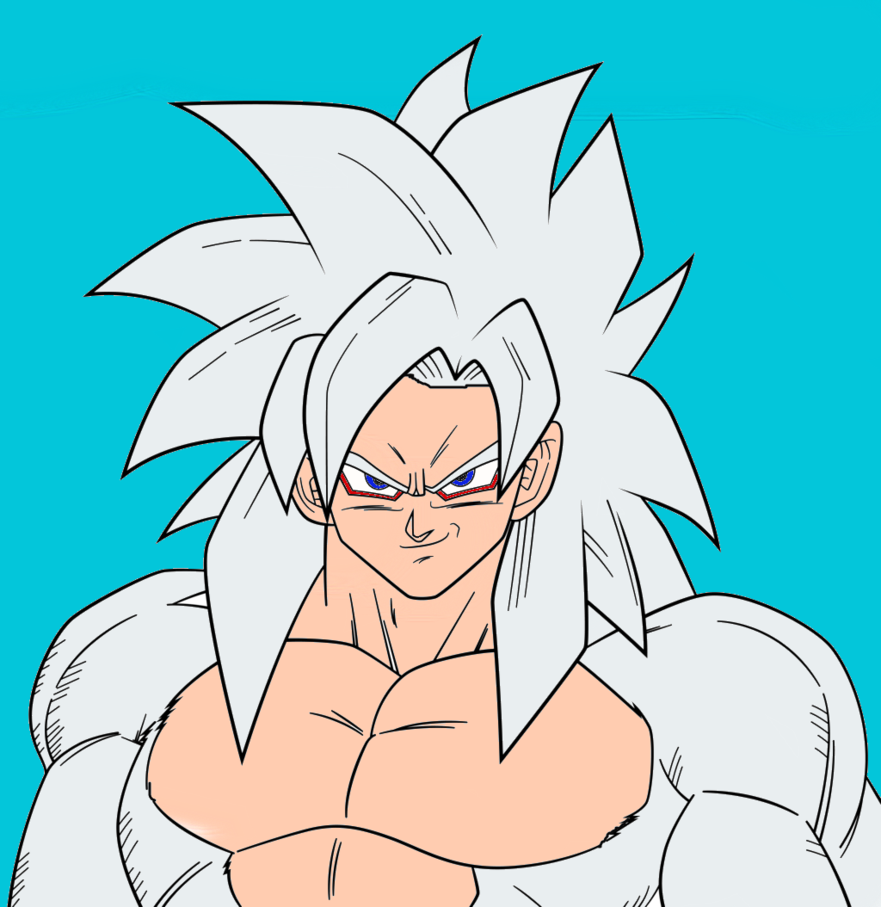 Goku Super Saiyan God Super Saiyan - Goku Super Saiyan White 4 Clipart (881x907), Png Download