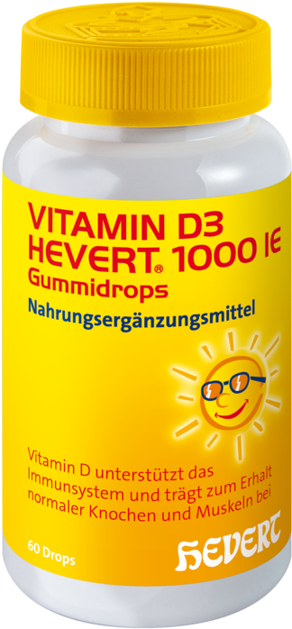 Vitamin D3 Hevert 1000 Iu Gumdrops - Vitamin D3 Hevert Clipart (700x700), Png Download