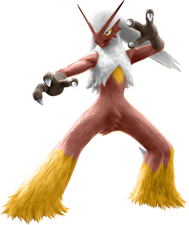 Blaziken - Pokken Tournament Blaziken Clipart (663x790), Png Download
