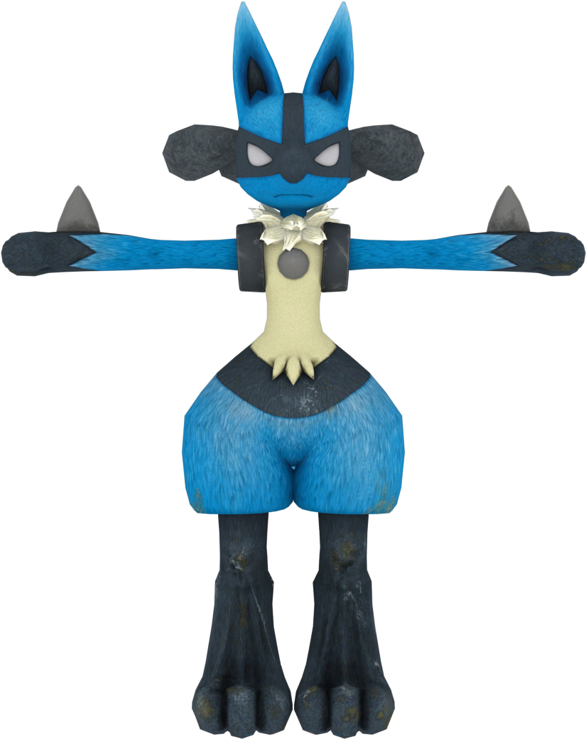 Pokken Tournament Lucario - Figurine Clipart (1920x1080), Png Download