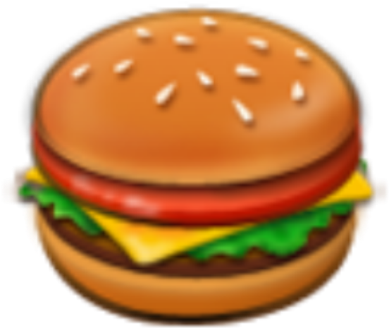 #hamburger #hamburguesa #emoji - Apple Google Burger Emoji Clipart (1024x1024), Png Download
