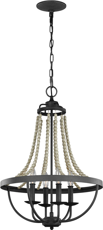 Vintage Elements Like Beautifully Cascading Driftwood - Feiss Nori 6 Light Chandelier Clipart (735x1102), Png Download