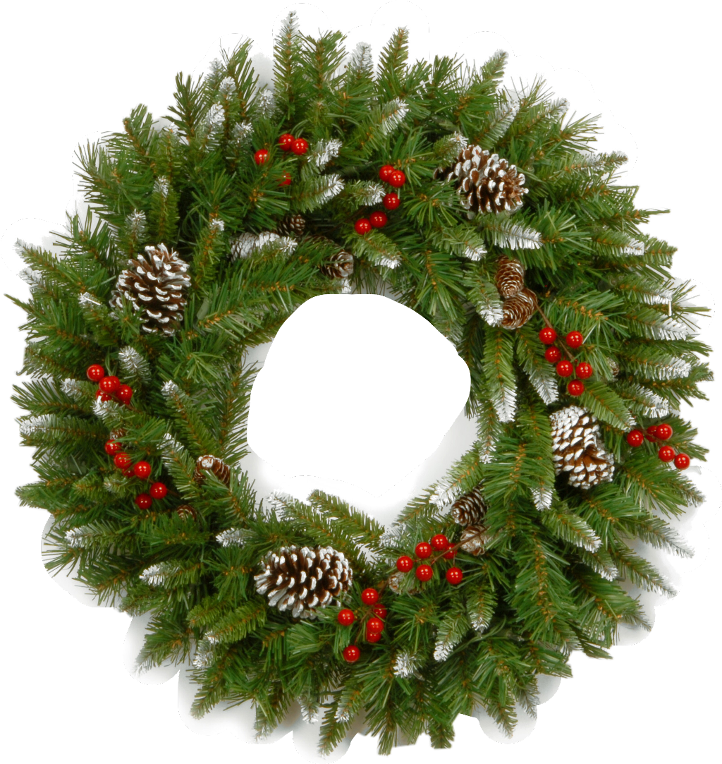 Pringles Can Png , Png Download - Wreath Christmas Clipart (1024x1083), Png Download