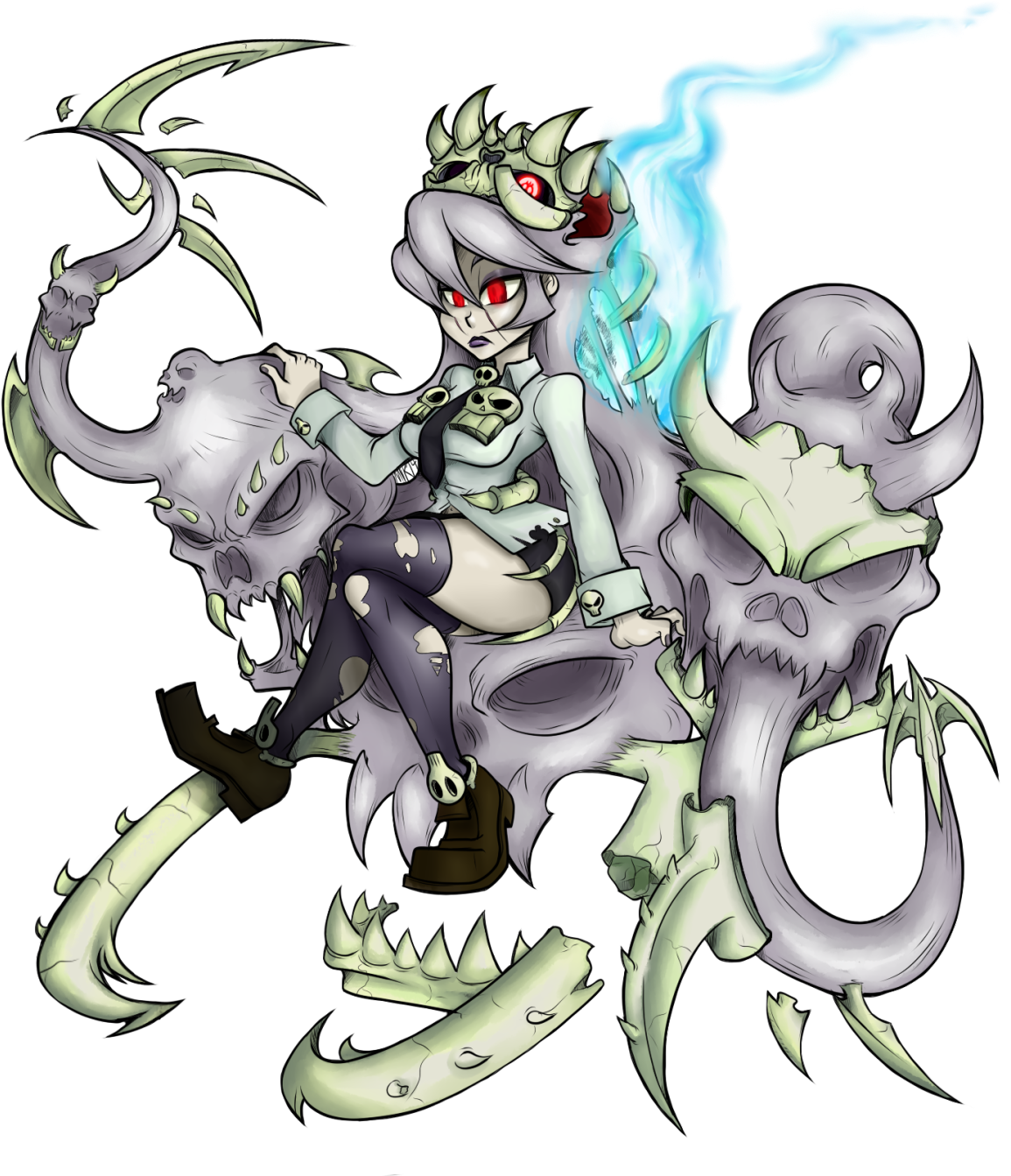 Filia's Ending- Filia As The Next Skullgirl - Skullgirls Parasoul As The Skullgirl Clipart (1280x1397), Png Download