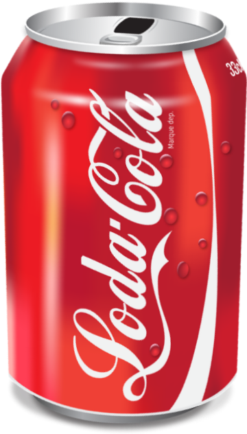 #tumblr #cocacola #coca #cute #lindo #png #sticker - Coca Cola Can Color Clipart (360x632), Png Download