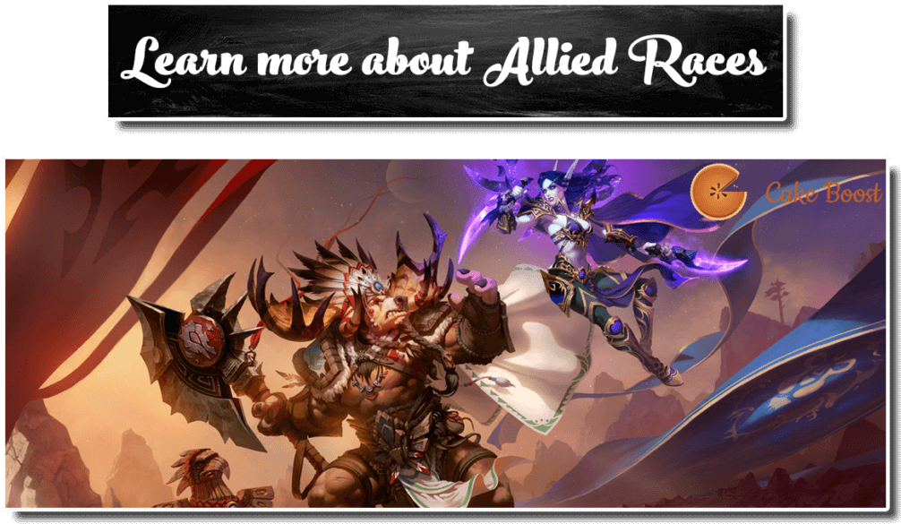 Learn More About Allied Races - Battle For Azeroth Art Clipart (1024x621), Png Download
