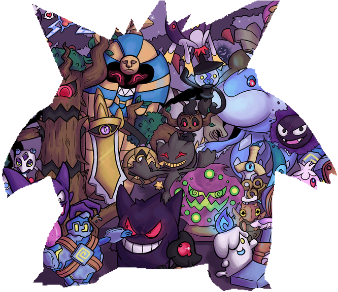 Finally Released Ghost Type Swep On Gmod Workshop You - All Dark And Ghost Pokemon Clipart (680x603), Png Download