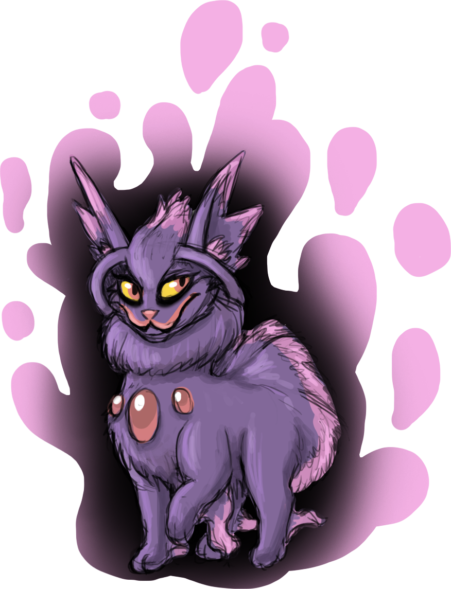 My Twist On Mismagius - Cartoon Clipart (876x1145), Png Download
