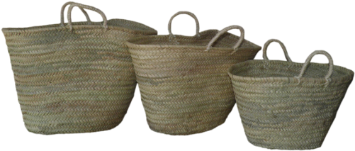 Bolso Vintage Modelo Palmito Asas De Cuerda - Storage Basket Clipart (800x600), Png Download