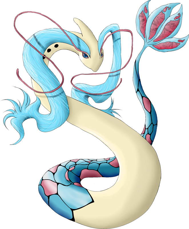 Milotic Icy - Pokemon Shiny Milotic Mega Clipart (662x800), Png Download