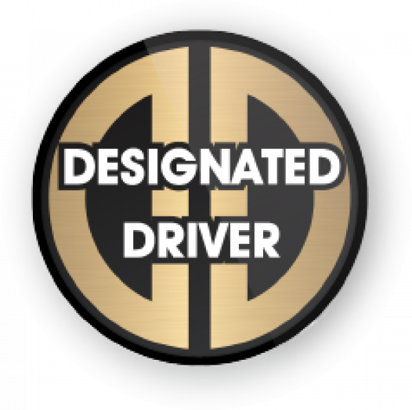 Posh Designated Driver Button - Circle Clipart (600x597), Png Download