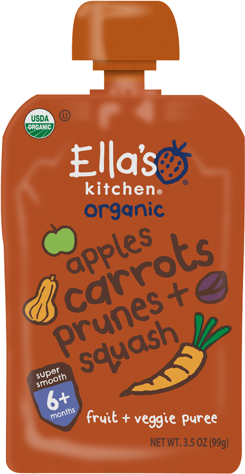 Apples Carrots Prunes Squash - Ella's Kitchen Clipart (533x1000), Png Download