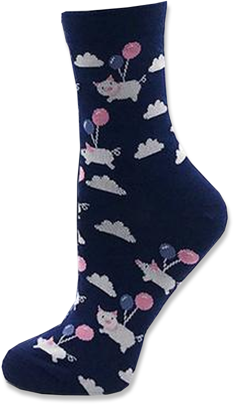 Flying Pigs Socks - Sock Clipart (1000x1000), Png Download