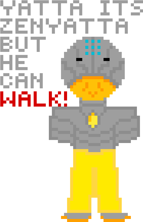 Zenyatta From Overwatch But He Can Walk So He Is Yatta - Cartoon Clipart (1200x1200), Png Download
