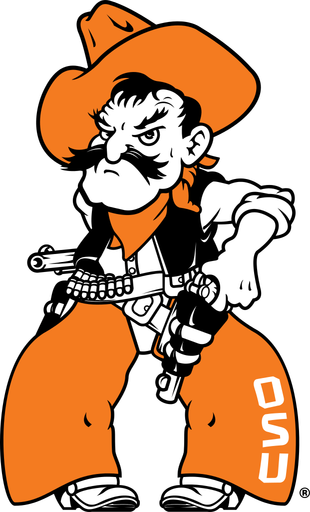 Osu Mascot- Pistol Pete Oklahoma State University, - Oklahoma State University Mascot Clipart (621x1024), Png Download