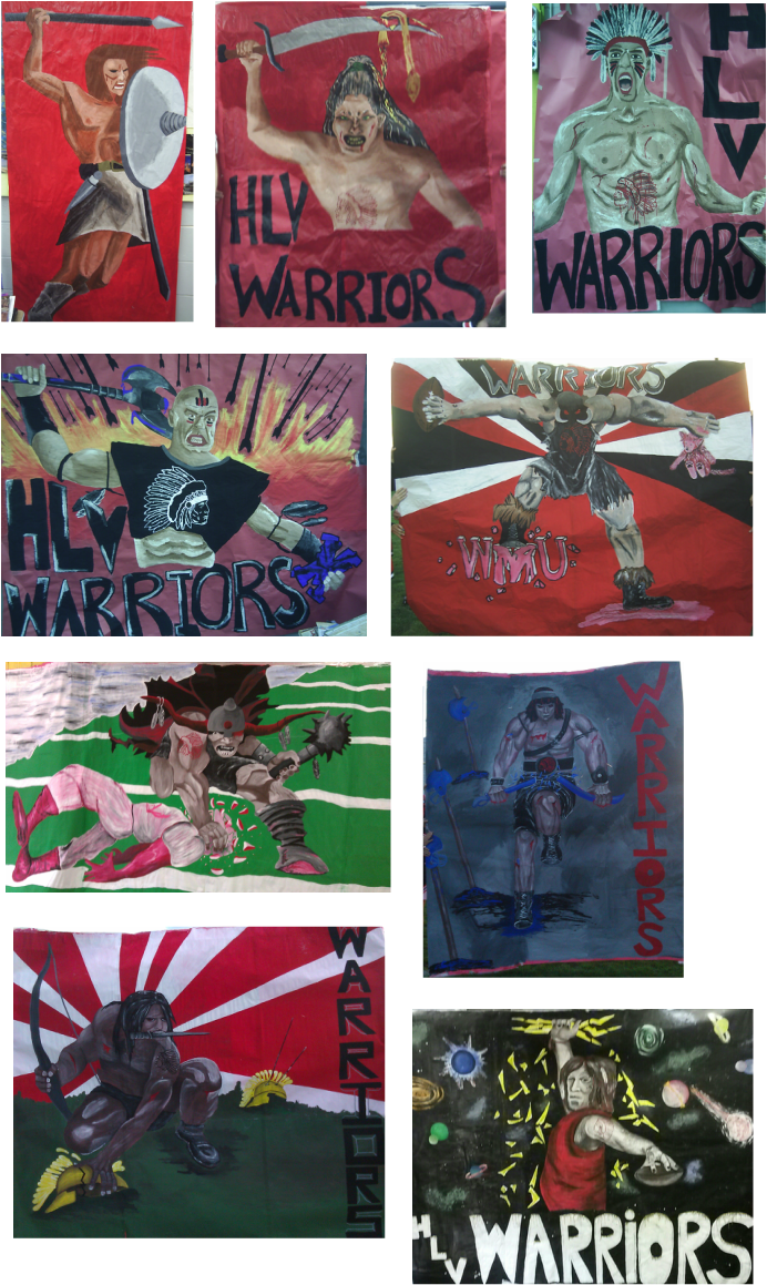 Every Year I Paint A Banner For The Varsity Football - Collage Clipart (692x1159), Png Download