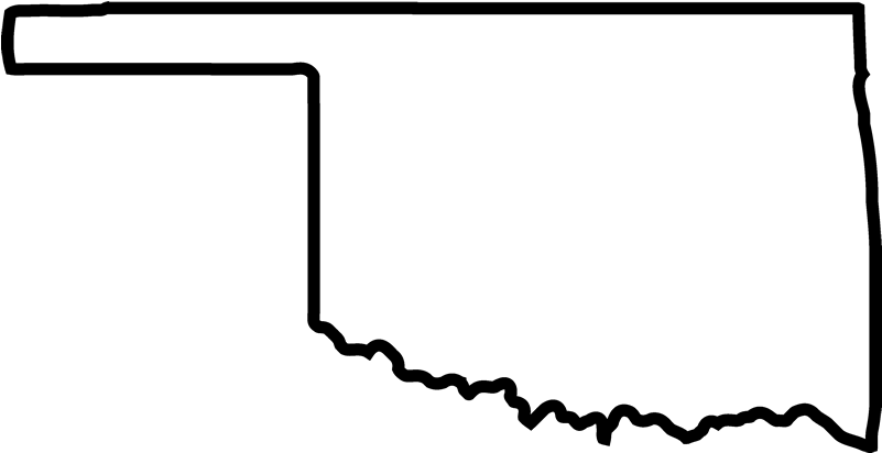 Oklahoma Outline Png - Transparent Oklahoma State Outline Clipart (801x412), Png Download