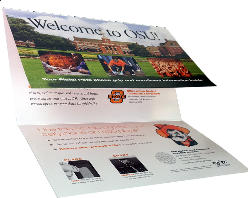 Osu Oklahoma State University Gate Folded Direct Mail - Direct Mail Stickers Clipart (800x650), Png Download
