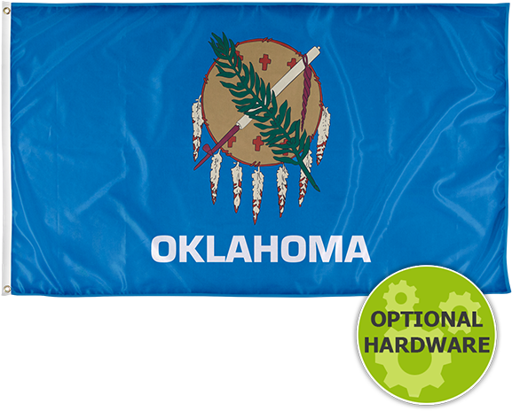 Oklahoma State Flag - Oklahoma Flag Clipart (686x600), Png Download
