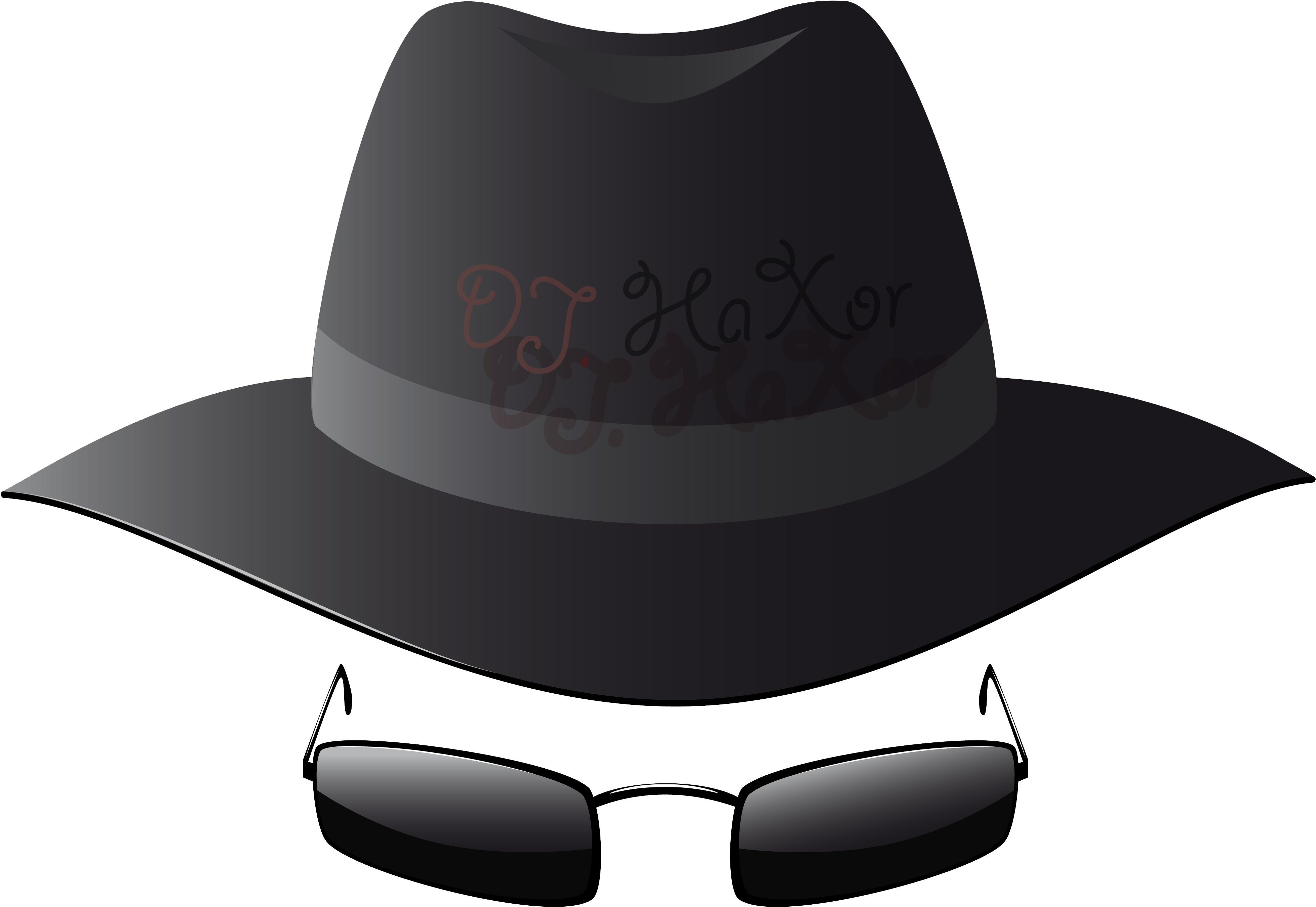 1 - Black Hat Hacker Hat Clipart (4444x3333), Png Download