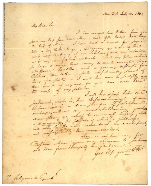 Of Our Treasures, Alexander Hamilton's Last Letter - Handwriting Clipart (1200x594), Png Download