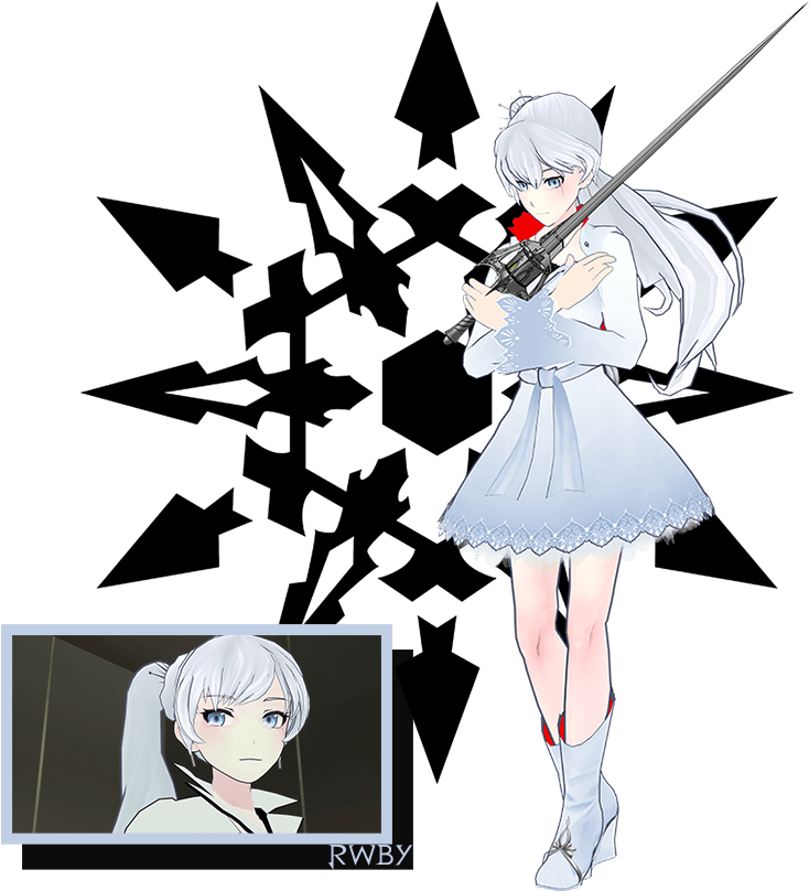 Weiss Schnee Rwby Profile Art - Rwby Weiss Schnee Symbol Clipart (734x808), Png Download