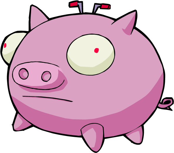 Random Stuff - - Invader Zim Robot Pig Clipart (600x528), Png Download