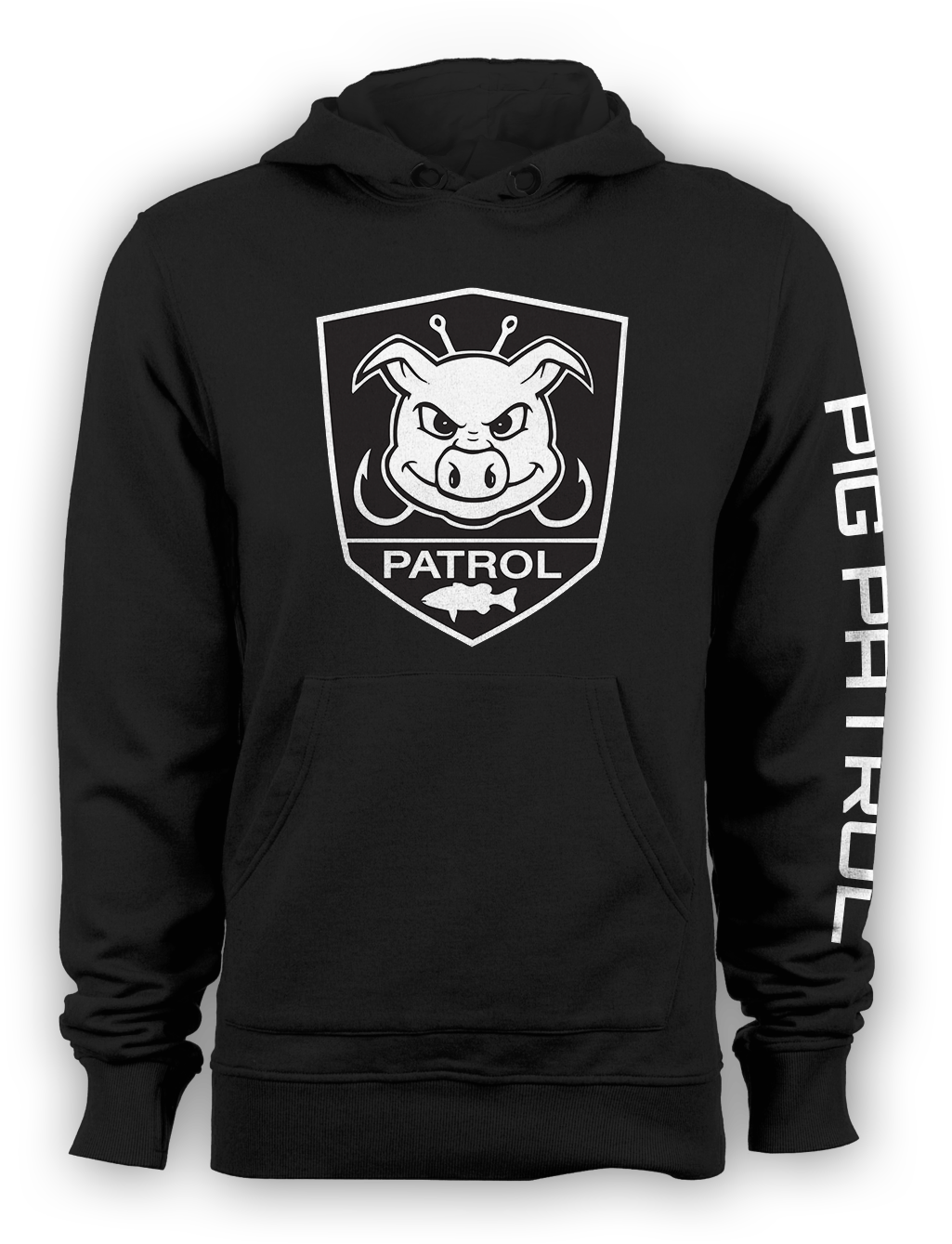Black Pig Patrol Sweatshirt - Turtle Hoodie Clipart (1678x1678), Png Download