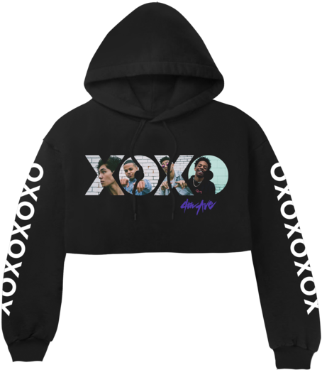 Xoxo Cropped Sweatshirt - Sweatshirt Clipart (600x600), Png Download