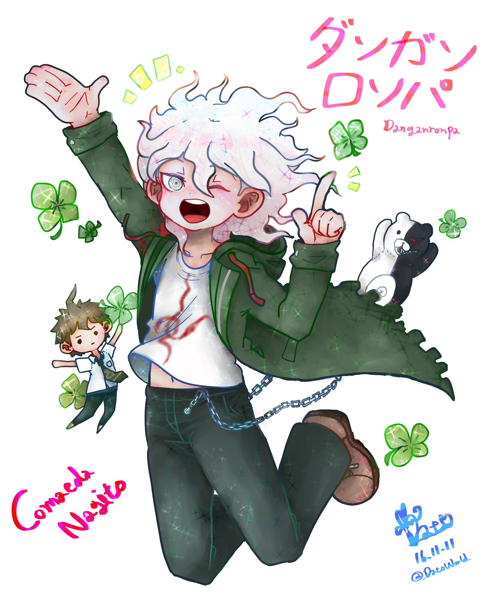 ダンガンロンパ ー 狛枝 凪斗 Cartoon Clipart Large Size Png Image Pikpng