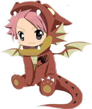 #anime #natsu #fairytail #fairy #kawaii #chibi #cute - Fairy Tail Cute Natsu Clipart (306x364), Png Download