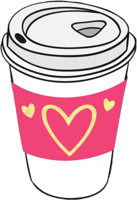 #coffee #cup #coffeecup #heart #hearts #pink #daddybrad80 Clipart (452x662), Png Download