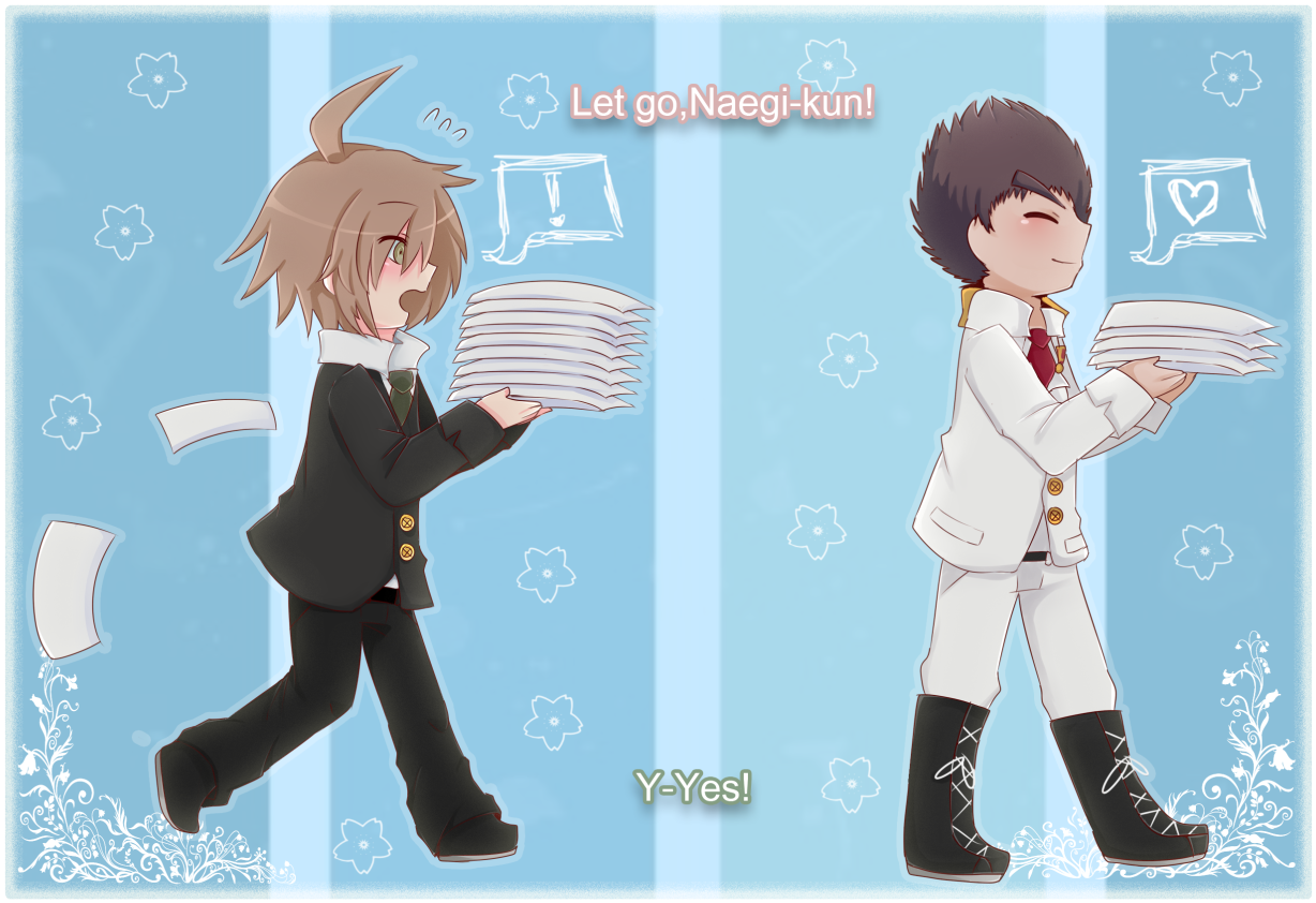 Danganronpa 1 Au - Danganronpa Ishimaru X Naegi Clipart (1280x971), Png Download