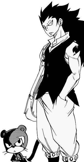 Gajeel Transparent, Png - Gajeel And Pantherlily Manga Clipart (500x647), Png Download